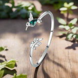 Anel Colibri Ajustável com Strass