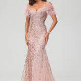 Matilde | Vestido justo com cauda sereia com brilhantes