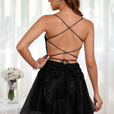 Marlene | Vestido com top estilo corset transparente decote coração e aplicações
