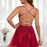 Marlene | Vestido com top estilo corset transparente decote coração e aplicações