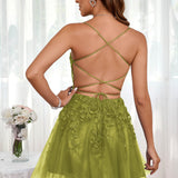Marlene | Vestido com top estilo corset transparente decote coração e aplicações