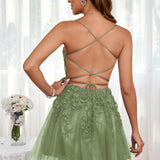 Marlene | Vestido com top estilo corset transparente decote coração e aplicações