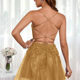 Marlene | Vestido com top estilo corset transparente decote coração e aplicações