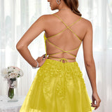 Marlene | Vestido com top estilo corset transparente decote coração e aplicações