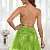 Marlene | Vestido com top estilo corset transparente decote coração e aplicações