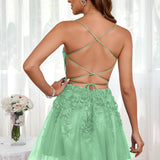 Marlene | Vestido com top estilo corset transparente decote coração e aplicações