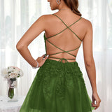 Marlene | Vestido com top estilo corset transparente decote coração e aplicações