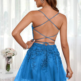 Marlene | Vestido com top estilo corset transparente decote coração e aplicações