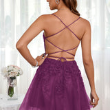 Marlene | Vestido com top estilo corset transparente decote coração e aplicações