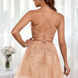 Marlene | Vestido com top estilo corset transparente decote coração e aplicações