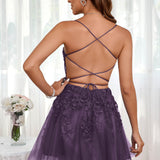 Marlene | Vestido com top estilo corset transparente decote coração e aplicações