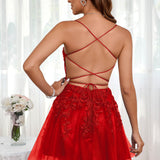 Marlene | Vestido com top estilo corset transparente decote coração e aplicações