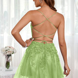 Marlene | Vestido com top estilo corset transparente decote coração e aplicações