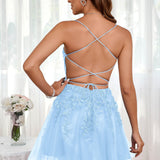 Marlene | Vestido com top estilo corset transparente decote coração e aplicações