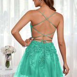 Marlene | Vestido com top estilo corset transparente decote coração e aplicações