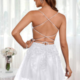Marlene | Vestido com top estilo corset transparente decote coração e aplicações