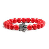 Bracelet patte perlée – Modèle pierre naturelle