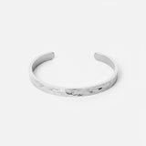 Pulseira Rígida Martelada Ajustável