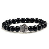 Bracelet patte perlée – Modèle pierre naturelle