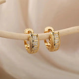 Brincos Argola com Zircónias