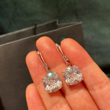 Brincos Pendentes Zircónia Ouro Branco