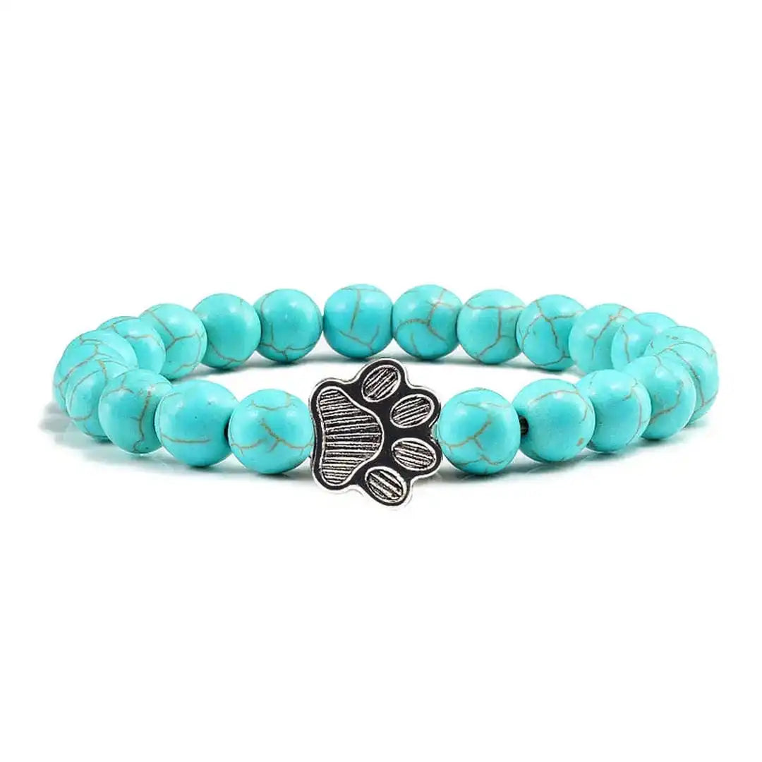 Pulseira Patinha Pedra Natural