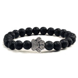 Bracelet patte perlée – Modèle pierre naturelle