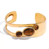 Pulseira Olho de Tigre Dourada