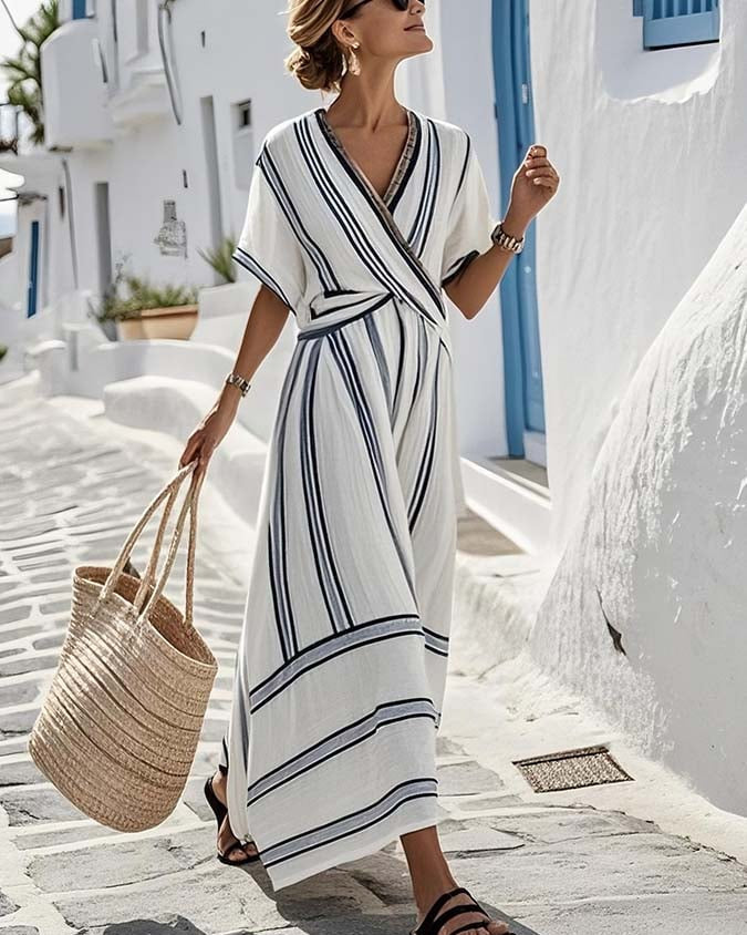 HELENA | LONG MEDITERRANEAN-STYLE DRESS