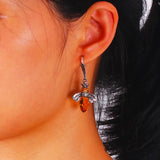 Parure collier et boucles d'oreilles abeille vintage