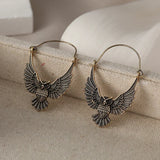 Boucles d'oreilles hibou bohème vintage