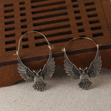 Boucles d'oreilles hibou bohème vintage
