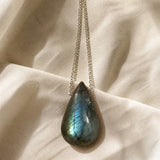 Colar Pendente Cristal Iridescente