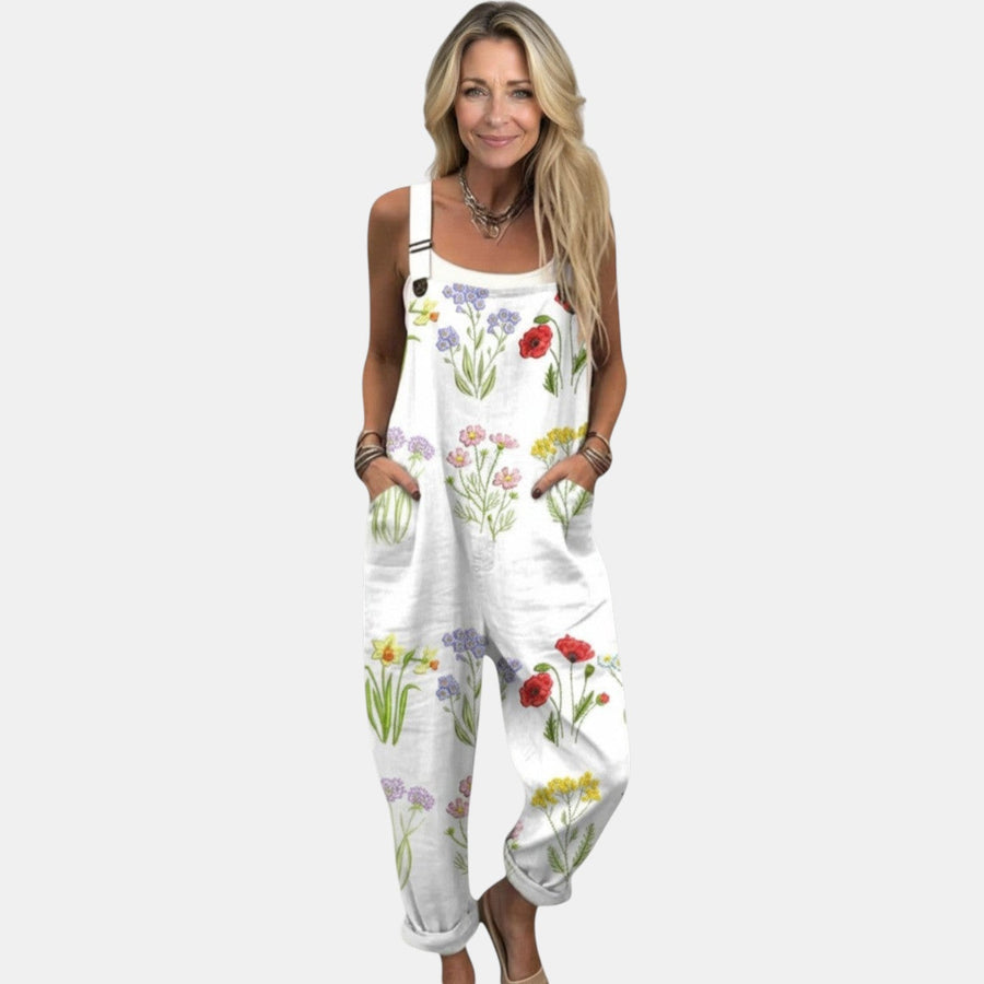 Leonor - Macacão Estampado Confortável
