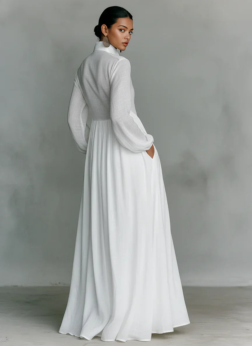 Alba™ | Duga lepršava haljina prirodne elegancije
