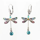 Boucles d'oreilles élégantes libellules sculptées