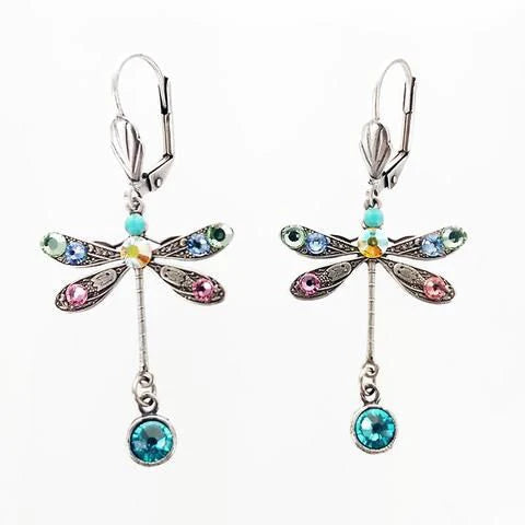 Boucles d'oreilles élégantes libellules sculptées