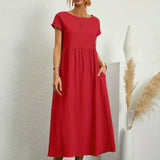 Maia | Vestido Midi Branco Leve e Fresco