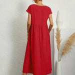 Maia | Vestido Midi Branco Leve e Fresco