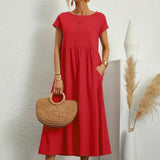 Maia | Vestido Midi Branco Leve e Fresco