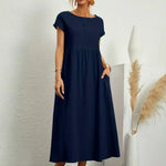 Maia | Vestido Midi Branco Leve e Fresco