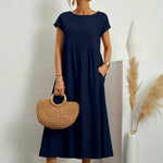 Maia | Vestido Midi Branco Leve e Fresco