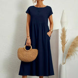 Maia | Vestido Midi Branco Leve e Fresco