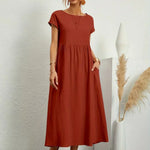 Maia | Vestido Midi Branco Leve e Fresco