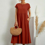 Maia | Vestido Midi Branco Leve e Fresco