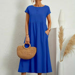 Maia | Vestido Midi Branco Leve e Fresco