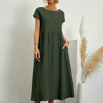 Maia | Vestido Midi Branco Leve e Fresco