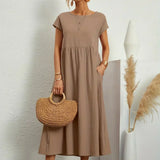 Maia | Vestido Midi Branco Leve e Fresco