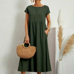 Maia | Vestido Midi Branco Leve e Fresco