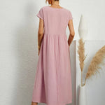 Maia | Vestido Midi Branco Leve e Fresco